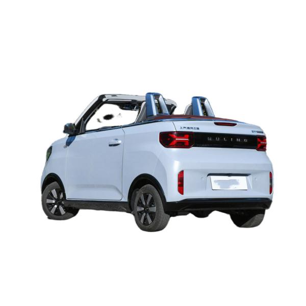 Wuling Mini Electric Cabriolet Car 4 Seats 925Kg Curb Weight 2door 2Seats Body Structure