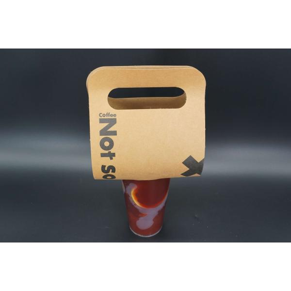 Custom Printed Take Out 12oz 16oz Disposable Hot Drinks Coffee Paper Cup Carrier Holder Tray
