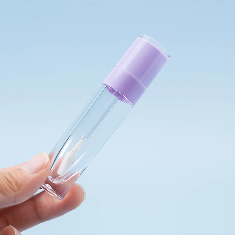пинка трубки лоска губы ясности 5ml логотип пустого белый изготовленный на заказ с аппликатором