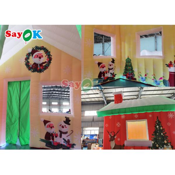 Oxford Cloth Giant Inflatable Christmas House Outdoor Camping Tent House