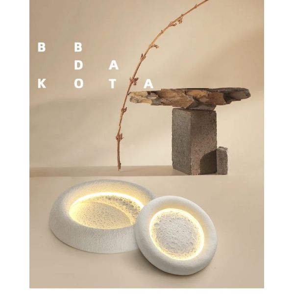 kids room decorative lighting fixture cream breeze Minimalist Wabi Sabi moon ceiling light(WH-MA-302)
