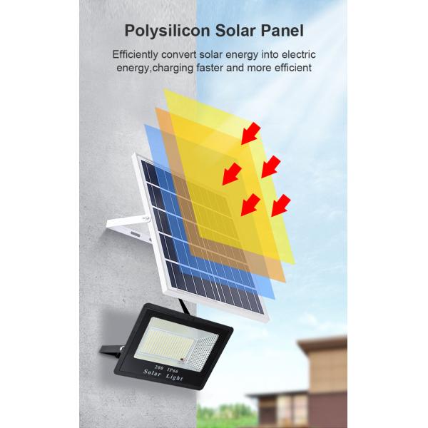 Polycrystalline Silicon Solar Panel Dusk To Dawn Flood Lights for Stadium Street Lamp
