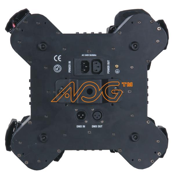 LED Amazing Four Heads Moving Head Light 9 / 13 Channel For Live Performance