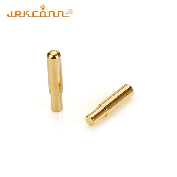 CNC-Machined Brass Connector Pins 14.5mm Length Solid and Spring-Loaded for PCB