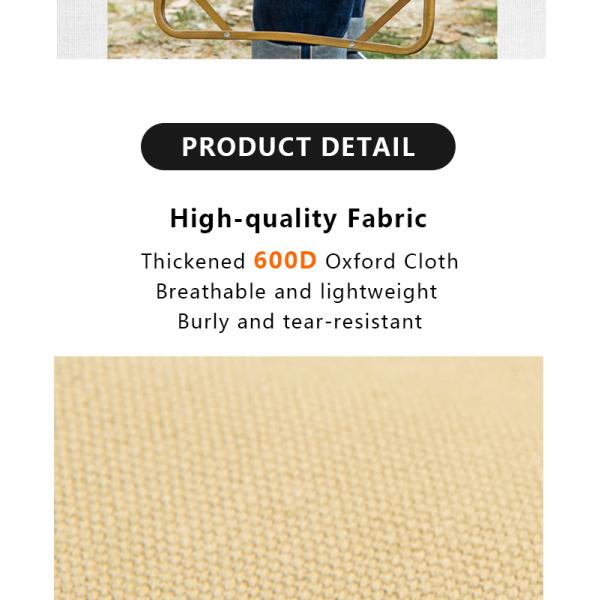 Silla de acampada plegable de aluminio 100kg Capacidad 52x43x62cm