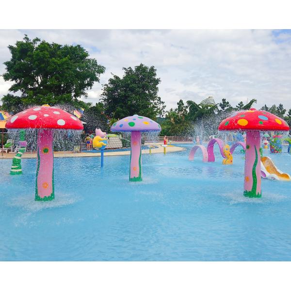 La fuente de la seta del agua de la fibra de vidrio modificada para requisitos particulares para los niños rocía el parque