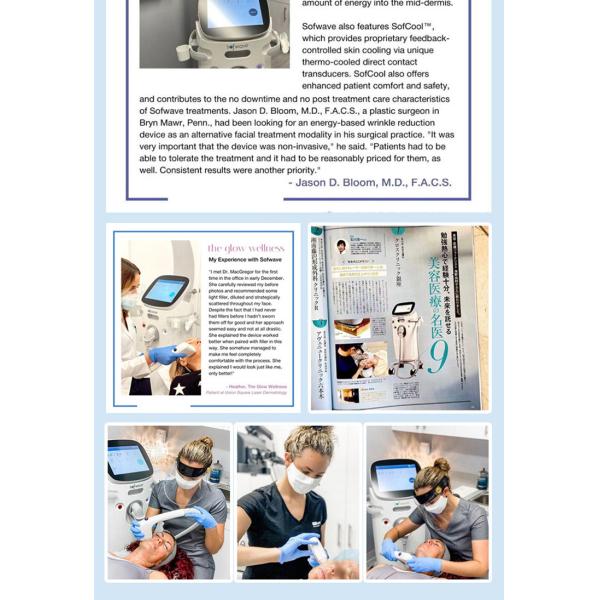 Высокая интенсивность сфокусировала рекламу машины ультразвука 7Д для горла шеи глаз губ стороны