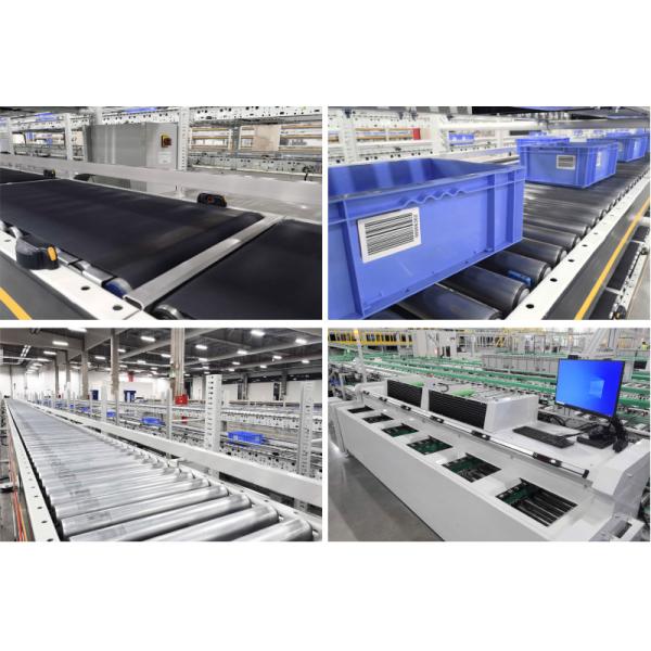 Carton Sorting Conveyor System Flexible Gravity Roller Conveyor System Logistics Sorting Warehouse Storage Rack
