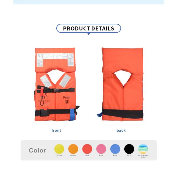 Chaqueta salvavidas de poliéster oxford RSCY A7, diseño marino