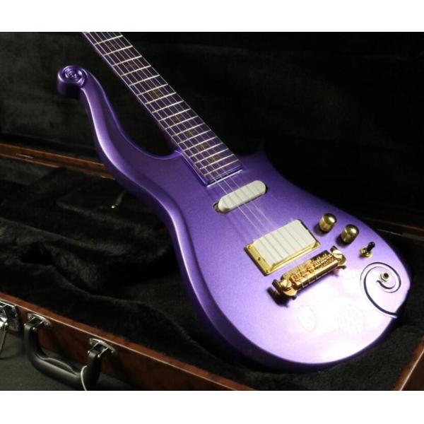 Quality sh covered pickup purple prince set in neck painted fretbard prince Electric guitar Guitar