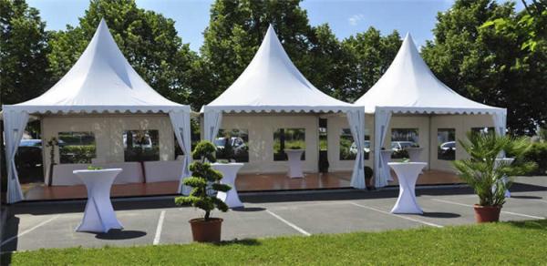 5x5 M White Pagoda Tent , Outdoor Party Marquee Event Tent Easy Installation