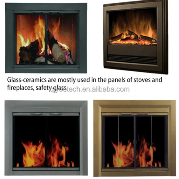 Черно-белый керамический стеклянный лист для инфракрасной электрической плиты толщина 3 мм - 12 мм