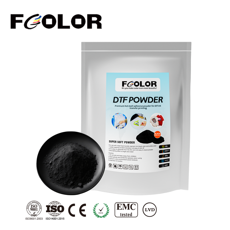 80-200um Black DTF Hot Melt Adhesive Powder for Heat Transfer Printing
