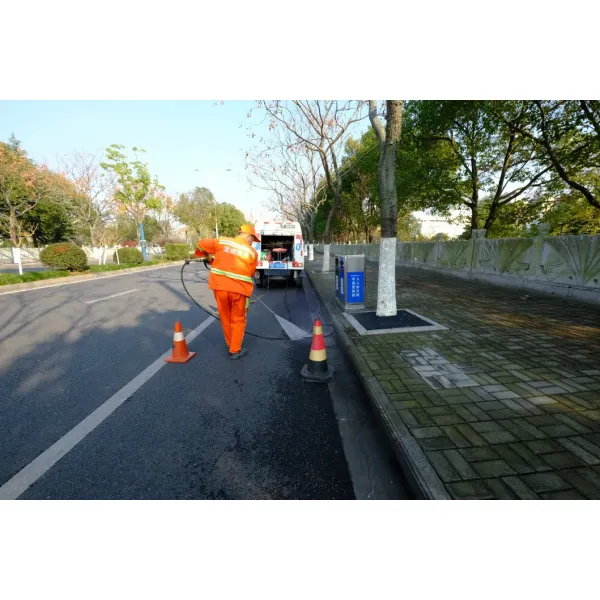 Efficient Pure Electric Road Maintenance Truck with High-Pressure Flushing and Versatile Cleaning for Municipal Use