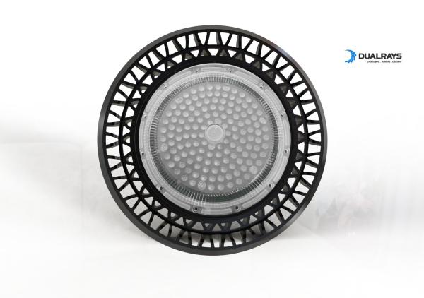 Factory 100W UFO High Bay Light Adjustable Ripple Lens Optic With 120 Degree Beam Angle