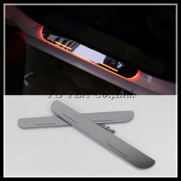 Illuminated LED Door Sill LED moving door scuff for KIA SPORTAGE LED door sill plate light