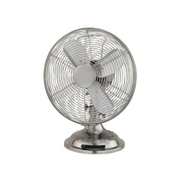 Strong Wind 30cm Retro Table Fan With Stand Foot Base CE RoHS 30W 120V