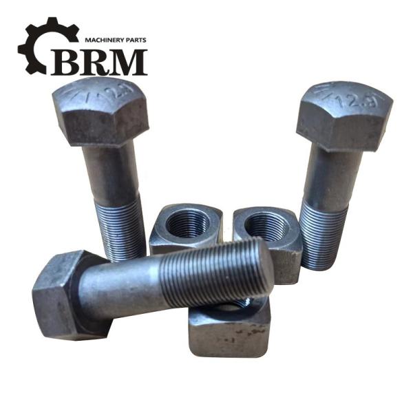 ISO Excavator Track Bolts M24 Zinc Plated Finish Track Shoe Bolt
