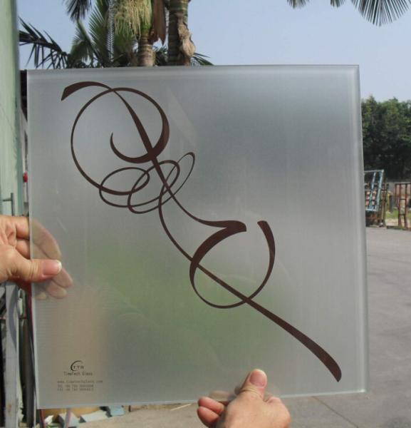 Acid Etched Tempered Glass Door Thermal Stability Withstand 250℃