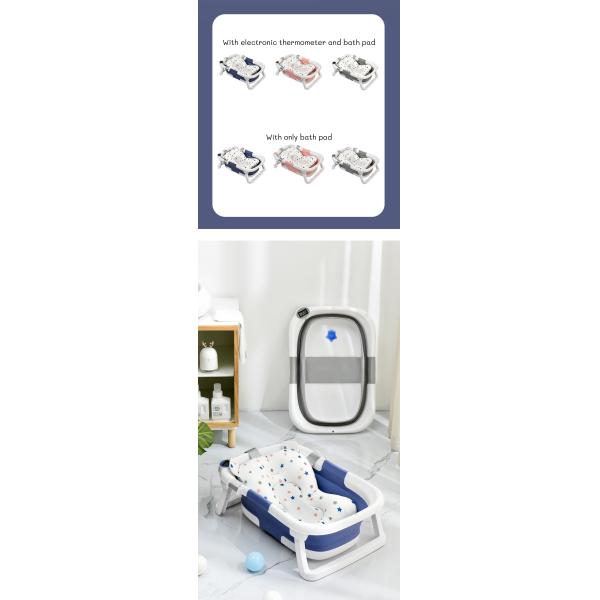 Anti Bacterial Large Folding Plastic Collapsible Bathtub Customized Logo