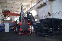 Machine à briquettes en acier de 150 mm de diamètre avec contrôle PLC