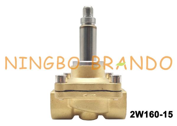 válvula de solenoide de bronze da água 2W160-15 para o sistema DN15 do tratamento da água