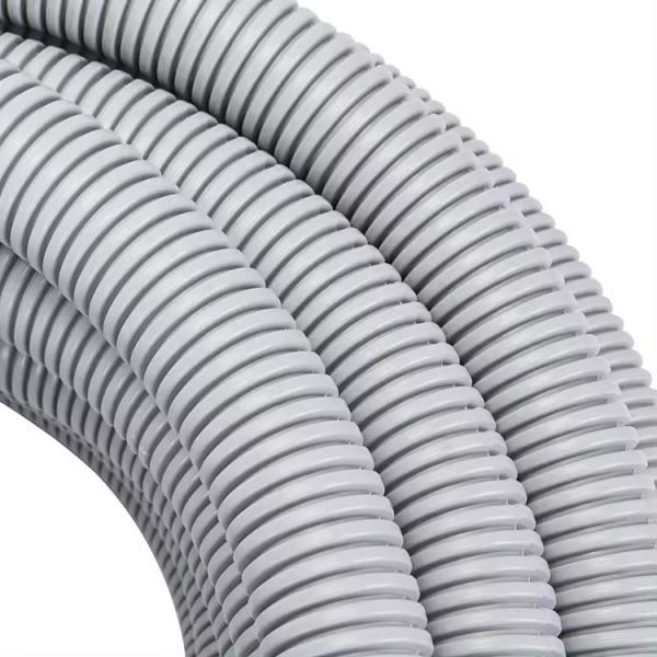 25mm Flexible PVC Corrugated Conduit in Grey for Standard Electrical Applications