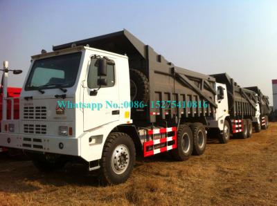 Caminhão basculante resistente largo da mineração 60-70tons do corpo 6X4 371hp HOWO de SINOTRUK para os meus