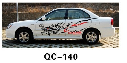 Custom Car Body Sticker QC-140G / Nontoxic Car Decoration