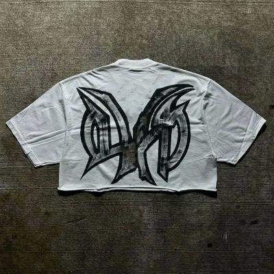 Fabricant de vêtements OEM T-shirts à l' épaule en gros sur mesure T-shirts à écran de soie T-shirt hip hop vintage pour hommes