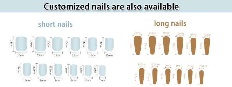 Short Medium Solid Color Press On Nails Almond False Nails OEM ODM