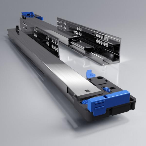 Screw On Installation Type Telescopic Cabinet Drawer Slide 0.5 Inches Thickness Durable Performance