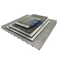 Fil V en acier inoxydable avec panneaux de filtre à écran en treillis en fil d'écran 0,5x1,2 mm