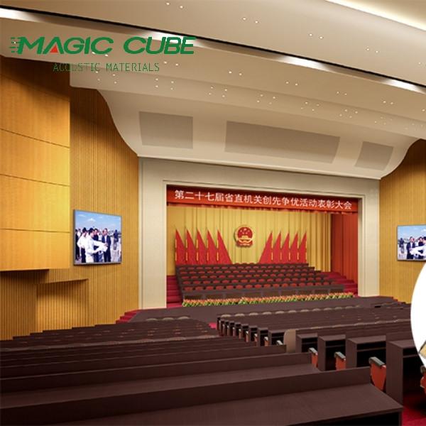 Painéis de parede de madeira para salas de conferências Eco-friendly Soundproof MGO Core Material