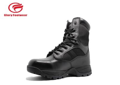 Cordura Upper Leather Military Boots Steel Shank , Mens Trendy Combat Boots  Lace Up