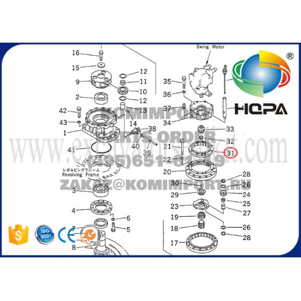 части экскаватора 20И-26-21190 гидравлические отбрасывают кольцо ПК200-6 шестерни мотора 6Д102 машинного оборудования