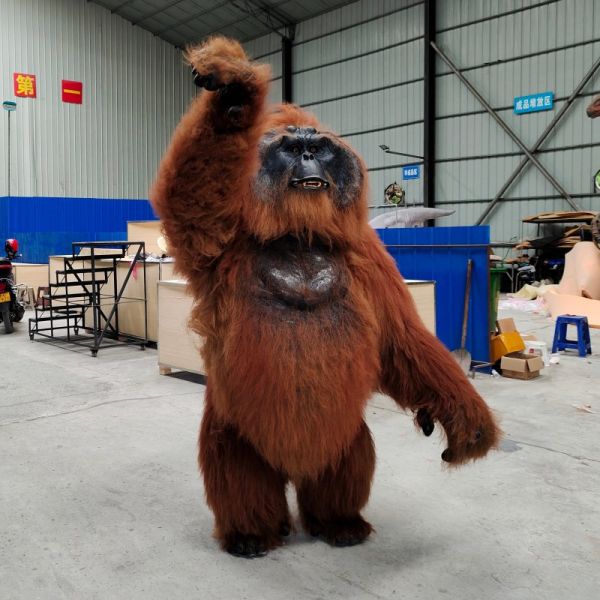 Adult Gorilla Costume Realistic Orangutan Suit For Theme Park