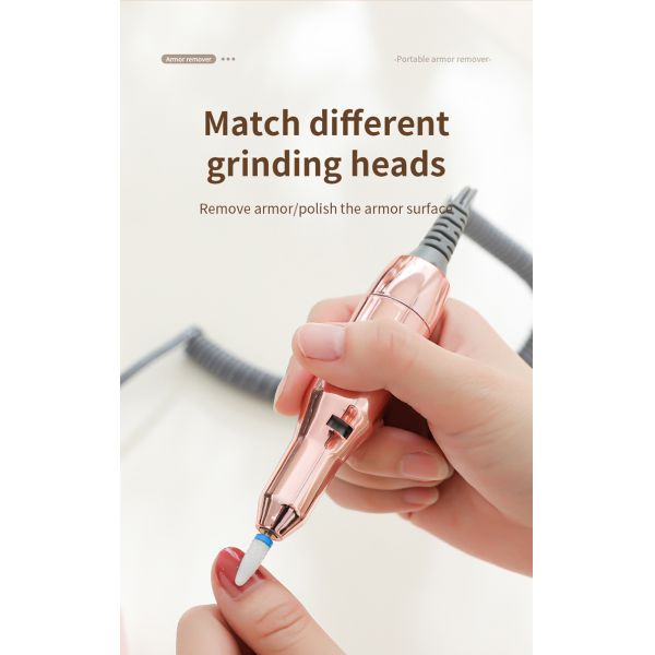 Best Selling Electric Nail Drill Rechargeable ABS Compact Fully Automatic Intelligent High-speed Dust-proof Handheld Pen Home
