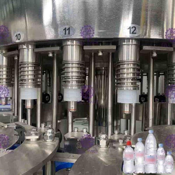 3 In 1 Monoblock Mineral Water Filling Capping Machine 10000BPH Plastic Bottle Rinsing