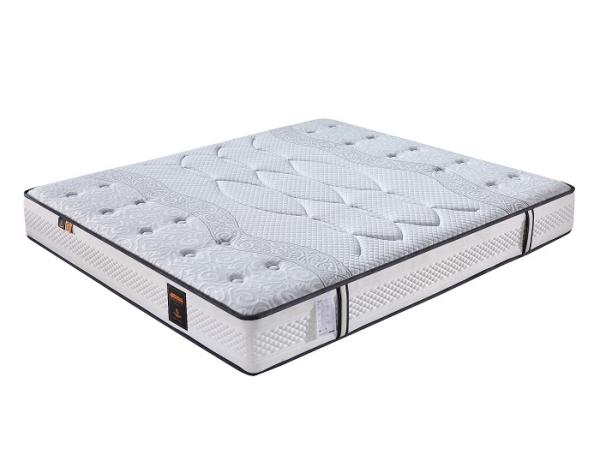 White Comfort Pocket Mattress With Latex Memory Foam For Ultimate Comfort Support