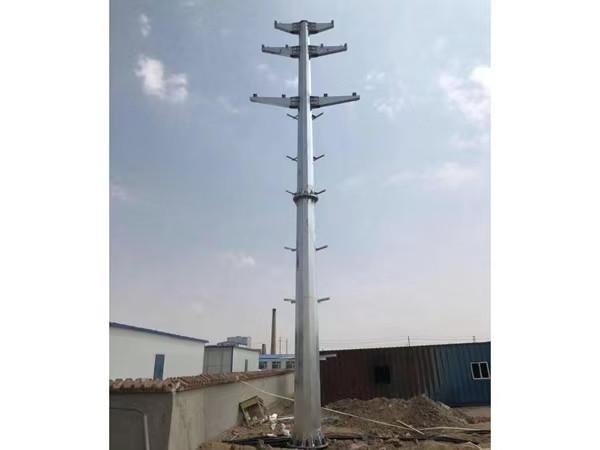 制造商多边形八角形10-60m钢管杆镀锌输电线路塔10kv-220kv