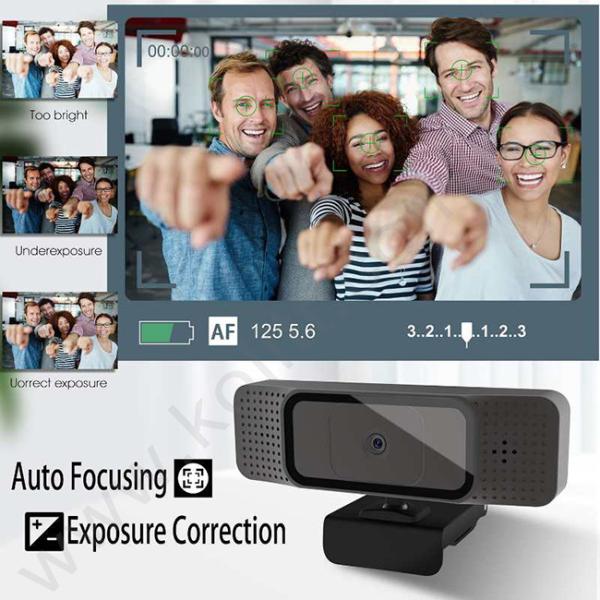 Home / Office Live Broadcast Cameras 1920 x 1080P Plug Play Webcam For Video Calling