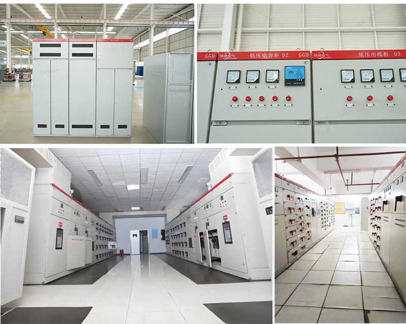 GGD Power Distribution Cabinet 50kw 150kw 3 Phase 380V 50Hz AC Low-Voltage Distribution Panel
