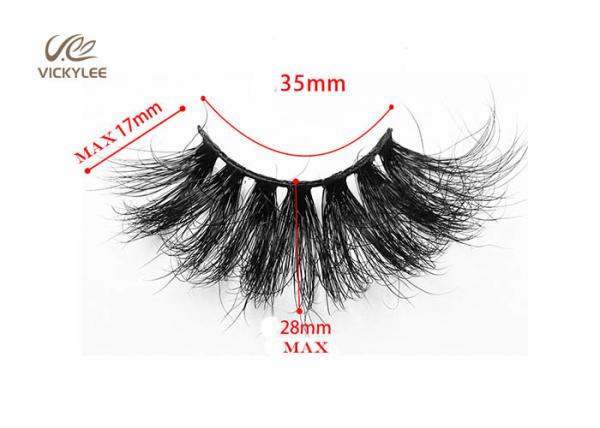 Natural Mink Hair Thickness 0.05 17MM 7D Volume Lashes
