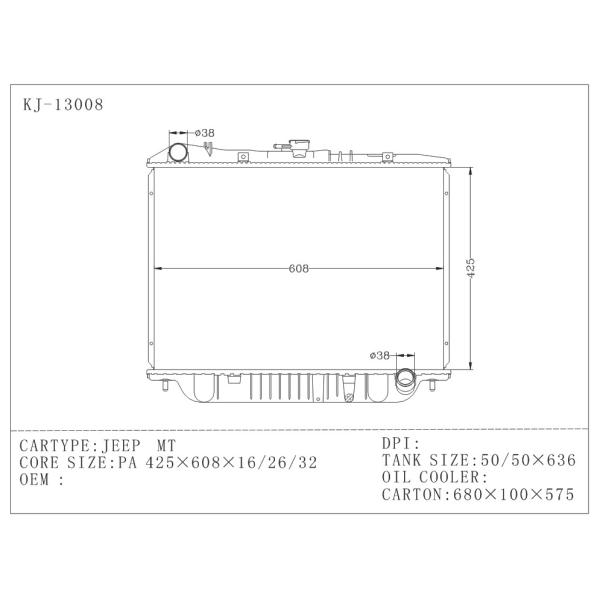 Auto Radiator Plastic Top Tank For ISUZU Jeep MT Material PA66 And GF30