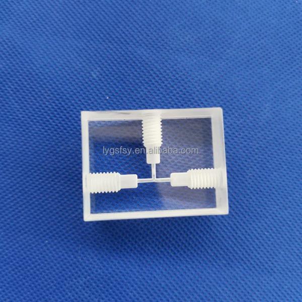 Professional Custom High Light Transmission Side Thread Quartz Glass Sheet