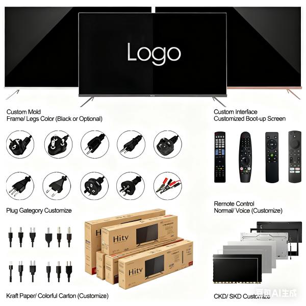 Android 14 15 Smart Tv Display Ultra HD 4K Uhtra Thin Bonding 43 50 55 65 75 85 Inch Smart Board Prices OLED TV