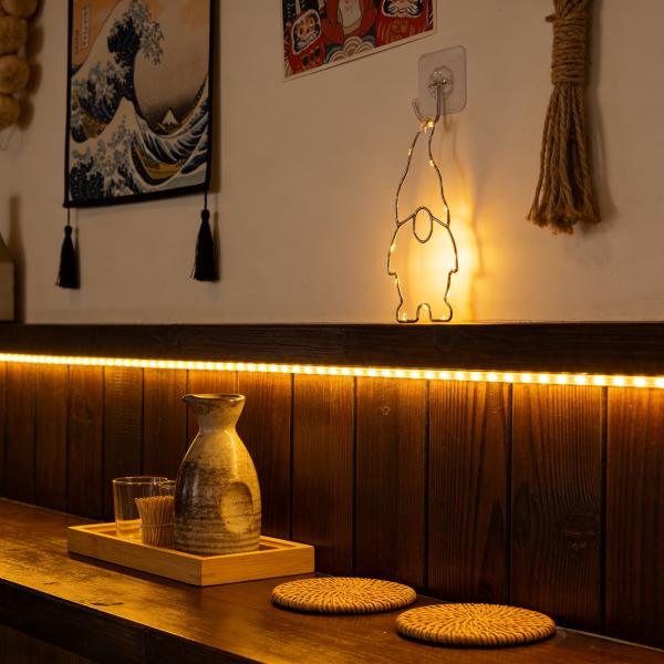 PP Plastic Battery Case Iron Art Decorative Lights with Batteries Featuring Contact Stopper Suitable for Indoor Outdoor