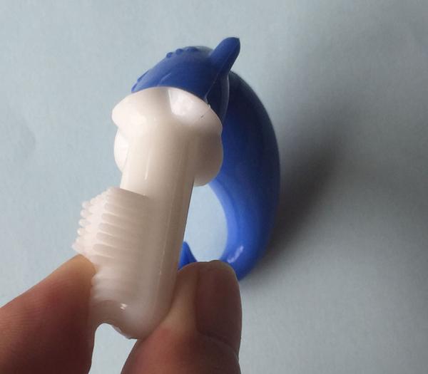 Carton Silicone Baby Toothbrush Finger Tooth Brush Food Grade , 5.5*2*2 Cm