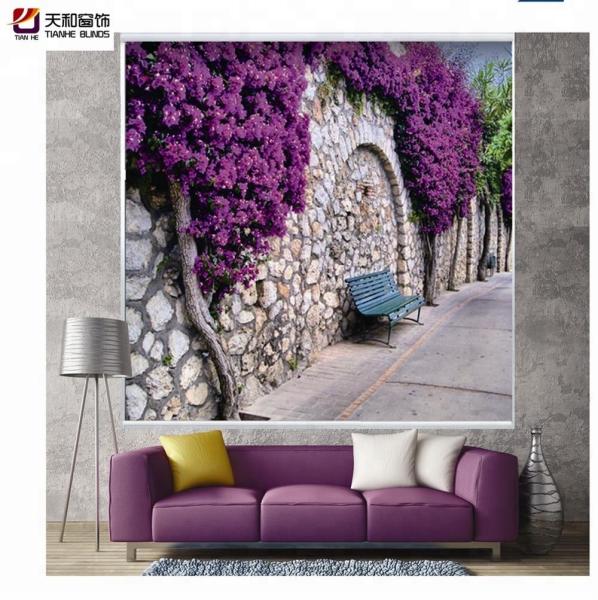 100% blackout custom printed blinds 3d printed roller blinds digital printing blinds shades manufacturer for Saudi Arabi